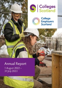 Colleges Scotland Annual Report 2022-23 Front Cover