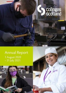 Colleges Scotland Annual Report 2020-21 cover image
